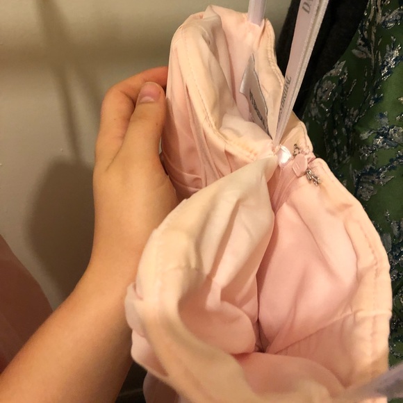 David’s Bridal pink chiffon Bridesmaid’s Dresses - Picture 5 of 8